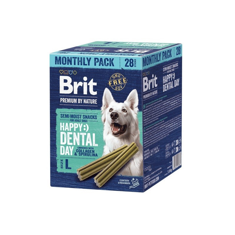 BRIT Premium by Nature Dog Dental snacks L - dog treat - 28 pcs