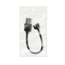 USB A tipo laidas, skirtas XIAOMI Mi Band 5 / Mi Band 6 įkrovimui, 0,15 m, juodas USB A tipo laidas, skirtas XIAOMI Mi Band 5 / Mi Band 6 įkrovimui, 0,15 m, juodas