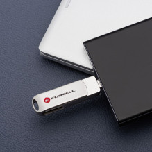 Pendrive 32GB USB 3.2 Gen 1 (USB A) Forcell F-Data Metal silver Pendrive 32GB USB 3.2 Gen 1 (USB A) Forcell F-Data Metal silver