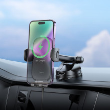 Wireless car phone holder Hoco 15 W windshield / dashboard HW5 black Wireless car phone holder Hoco 15 W windshield / dashboard HW5 black