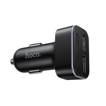 Car charger Hoco 2xUSB A + 2xUSB C PD QC3.0 42W Z63 black