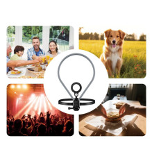 Neck magnetic phone holder Hoco K31 black gray Neck magnetic phone holder Hoco K31 black gray