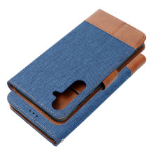 Atverčiamas dėklas, skirtas „Samsung A27 Jeans Book“, mėlynas