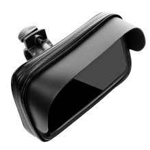 Bike holder waterproof with zip and hood ( 5,5" - 6,3" ) black Bike holder waterproof with zip and hood ( 5,5" - 6,3" ) black