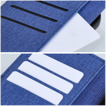 Atverčiamas dėklas, skirtas „Samsung A27 Gomma Book“, mėlynas