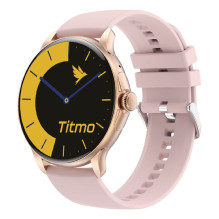 Išmanusis laikrodis TITMO O-150 (AMOLED, „Bluetooth“ skambučiai) rožinis