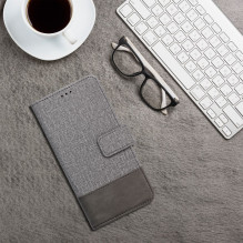 Atverčiamas dėklas, skirtas „Samsung A27 Gomma Book“, pilkas