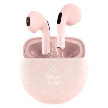 Wireless earbuds BLUE STAR Circle Beat TX3 TWS pink