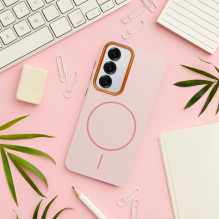 Case for Samsung A27 Frame Mag Cover compatible with MagSafe powder pink Case for Samsung A27 Frame Mag Cover compatible with MagSafe powder pink
