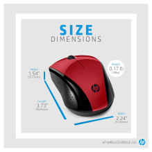 HP 220 wireless mouse, red/black HP 220 wireless mouse, red/black