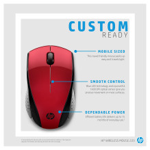 HP 220 wireless mouse, red/black HP 220 wireless mouse, red/black