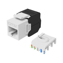Keystone Buchse ungeschirmt Cat6A LSA wzf.8Stk ws Keystone Buchse ungeschirmt Cat6A LSA wzf.8Stk ws