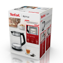 Tefal Glass Kettle KI605830 elektrinis virdulys 1,7 L 2200 W Juoda, Sidabrinė, Permatoma Tefal Glass Kettle KI605830 elektrinis virdulys 1,7 L 2200 W Juoda, Sidabrinė, Permatoma