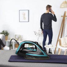 Tefal Puregliss FV8066 Dry & Steam iron Durilium AirGlide Autoclean soleplate 3000 W Black, Blue Tefal Puregliss FV8066 Dry & Steam iron Durilium AirGlide Autoclean soleplate 3000 W Black, Blue