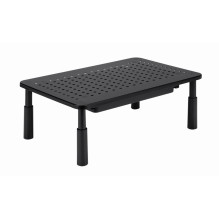 Gembird MS-TABLE-D-01 reguliuojamo aukščio monitoriaus stovas su stalčiumi (stačiakampis)