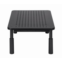 Gembird MS-TABLE-D-01 reguliuojamo aukščio monitoriaus stovas su stalčiumi (stačiakampis)