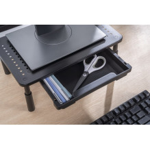 Gembird MS-TABLE-D-01 Adjustable monitor stand with drawer (rectangle)