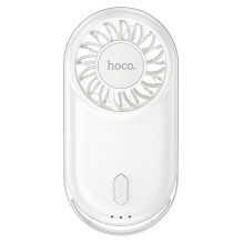 Portable mini fan Hoco HX611 milky white Portable mini fan Hoco HX611 milky white