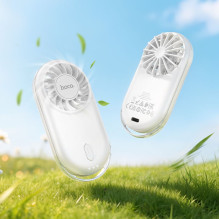 Portable mini fan Hoco HX611 milky white Portable mini fan Hoco HX611 milky white
