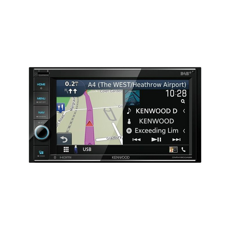 Kenwood DNR4190DABS USB / BT / iPhone 6,2'' ekranas 2-DIN automobilio grotuvas