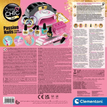 Vaikų Manikiūro Rinkinys - Clementoni Crazy Chic Nagų Salonas Su Įrankiais Ir Priedais Vaikų Manikiūro Rinkinys - Clementoni Crazy Chic Nagų Salonas Su Įrankiais Ir Priedais