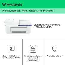 HP „DeskJet“ 4230e Belaidis daugiafunkcis spalvotas spausdintuvas, Instant Rašalinis kopijavimo aparatas, skaitytuvas