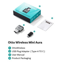 Wireless car adapter OTTOCAST CA530-T Mini Aura 2026 Wireless car adapter OTTOCAST CA530-T Mini Aura 2026