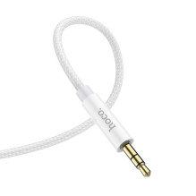 Cable AUX Jack 3,5 mm to USB C Hoco 1 m UPA19 silver