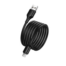 USB A tipo į Micro USB adapterį Hoco 2,4A, 1 m, X120, juodas USB A tipo į Micro USB adapterį Hoco 2,4A, 1 m, X120, juodas