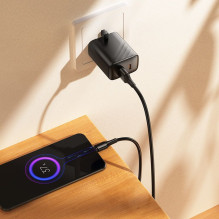 USB A tipo į Micro USB adapterį Hoco 2,4A, 1 m, X120, juodas USB A tipo į Micro USB adapterį Hoco 2,4A, 1 m, X120, juodas