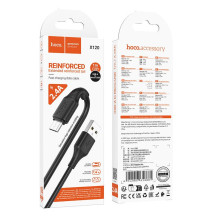 USB A tipo į Micro USB adapterį Hoco 2,4A, 1 m, X120, juodas USB A tipo į Micro USB adapterį Hoco 2,4A, 1 m, X120, juodas