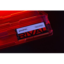 Goodram SODIMM DDR5 16GB 5600MHz CL40 SR RIVAL memory module 1 x 16 GB 5600 MT / s 262-pin SO-DIMM Goodram SODIMM DDR5 16GB 5600MHz CL40 SR RIVAL memory module 1 x 16 GB 5600 MT / s 262-pin SO-DIMM