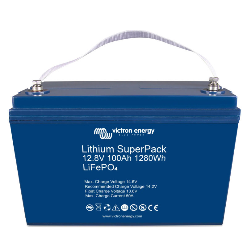 Ličio jonų akumuliatorius „SuperPack“ 12,8 V / 100 Ah (M8)