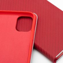 Flip case for iPhone 16 Luna Book Carbon red Flip case for iPhone 16 Luna Book Carbon red