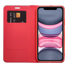 Flip case for iPhone 16 Luna Book Carbon red Flip case for iPhone 16 Luna Book Carbon red