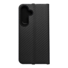 Atverčiamas dėklas, skirtas „Samsung S25 Luna Book“, anglies juodumo spalvos