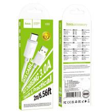 USB A–USB C laidas Hoco 3A 2 m X88 baltas