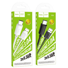 Cable USB A to USB C Hoco 3A 2 m X88 white Cable USB A to USB C Hoco 3A 2 m X88 white