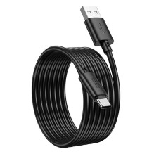 USB A į USB C laidas Hoco 3A 2 m X88 juodas USB A į USB C laidas Hoco 3A 2 m X88 juodas