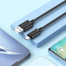 USB A į USB C laidas Hoco 3A 2 m X88 juodas USB A į USB C laidas Hoco 3A 2 m X88 juodas