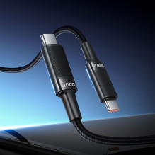Cable USB C to USB C Hoco PD 5A 100W 1,2 m U153 Extreme black Cable USB C to USB C Hoco PD 5A 100W 1,2 m U153 Extreme black