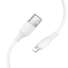 Cable USB A to Lightning Hoco 2,4A 1 m X120 white Cable USB A to Lightning Hoco 2,4A 1 m X120 white