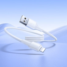 USB A tipo į „Lightning“ tipo laidas Hoco 2,4A, 1 m, X120, baltas USB A tipo į „Lightning“ tipo laidas Hoco 2,4A, 1 m, X120, baltas