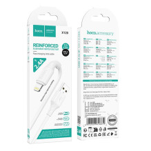 USB A tipo į „Lightning“ tipo laidas Hoco 2,4A, 1 m, X120, baltas USB A tipo į „Lightning“ tipo laidas Hoco 2,4A, 1 m, X120, baltas
