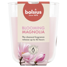 Žvakė, aromatinė Bolsius Blooming Magnolia, 45 h, Rožinė