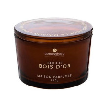 Candle, aromatic Atmosphera Glowy Woody, 30 h, 440 g