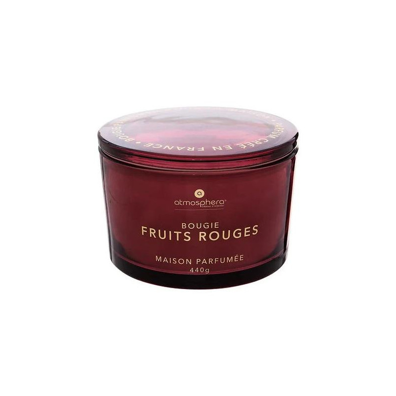 Candle, aromatic Atmosphera Glowy Red Fruits, 30 h, 440 g