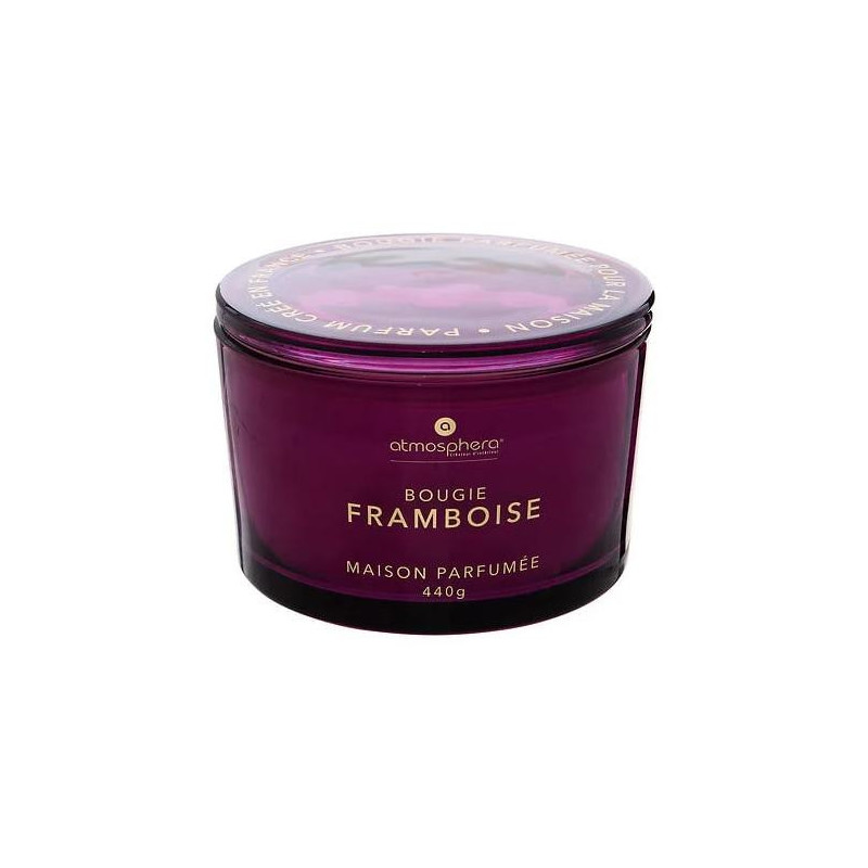 Candle, aromatic Atmosphera Glowy Rasberry, 30 h, 440 g