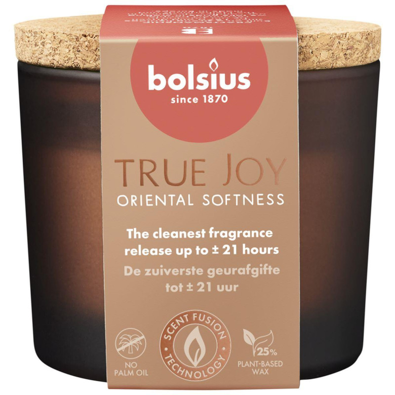 Candle, scented Bolsius TRUE JOY Oriental Softness, 21 h