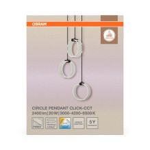 Osram LED Ceiling Lamp, 20W, 3000-6500K, 1300lm.
